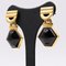 18 Karat Gelbgold Ohrringe mit Onyx, 1980er, 2 . Set 2