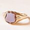 Antique 9k Yellow Gold Signet Ring with Agate, Early 20th Century, Image 2