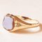 Antique 9k Yellow Gold Signet Ring with Agate, Early 20th Century 3