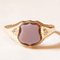 Antique 9k Yellow Gold Signet Ring with Agate, Early 20th Century 1