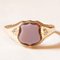 Antique 9k Yellow Gold Signet Ring with Agate, Early 20th Century, Image 1