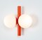 Mid-Century Orbital Wall Light in Orange attributed to Kaiser, Germany, 1970s, Image 10