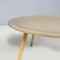 Italian Modern Round Coffee Tables in Beige Wood, 2000s, Set of 2 11