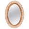 Large French Riviera Oval Mirror in Rattan and Wicker by Franco Albini, Italy, 1960s 1