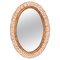 Large French Riviera Oval Mirror in Rattan and Wicker by Franco Albini, Italy, 1960s, Image 1