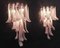 Mid-Century Italian Pink Wall Sconces, 1990s, Set of 4 5