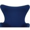Silla Egg de tela azul de Arne Jacobsen, Imagen 13