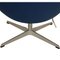 Egg Chair in Blue Fabric by Arne Jacobsen 14