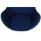 Silla Egg de tela azul de Arne Jacobsen, Imagen 7