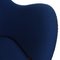 Egg Chair aus blauem Stoff von Arne Jacobsen 11