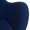 Egg Chair in Blue Fabric by Arne Jacobsen 11