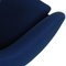 Egg Chair in Blue Fabric by Arne Jacobsen 9