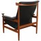 Bwana Chair in Black Leather and Teak from Finn Juhl, 1960s, Image 4