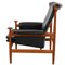 Bwana Chair in Black Leather and Teak from Finn Juhl, 1960s 5