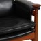 Bwana Chair in Black Leather and Teak from Finn Juhl, 1960s 12