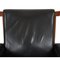 Bwana Chair in Black Leather and Teak from Finn Juhl, 1960s 7