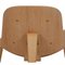 Shell Chair aus Eiche & braunem Leder von Hans Wegner 6