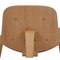 Shell Chair in Oak and Brown Leather from Hans Wegner, Image 6