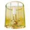 Lámpara de pared Hollywood Regency vintage de vidrio dorado, Imagen 1