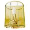 Lámpara de pared Hollywood Regency vintage de vidrio dorado, Imagen 4