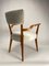 Poltrone Mid-Century organiche in velluto e legno nello stile di Gio Ponti, anni '50, set di 2, Immagine 3