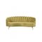 Spanish Three-Seater Sofa in Green Velvet by Spanish Manufactory 5