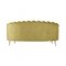 Spanish Three-Seater Sofa in Green Velvet by Spanish Manufactory, Image 4