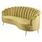 Spanish Three-Seater Sofa in Green Velvet by Spanish Manufactory, Image 1