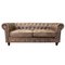 Chester Premium Three-Seater Sofa in Faux Leather by Europa Antiques, Image 1