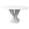 Dining Table in Fiberglass and Lacquered in Matte White by Europa Antiques, Image 1