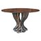 Dining Table in Wood with Walnut Root Veneer by Europa Antiques 1