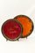 Orangefarbener Keramik Teller von Europa Antiques 5