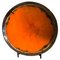 Orangefarbener Keramik Teller von Europa Antiques 1