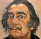 Monserrat Griffell, Retrato de Salvador Dali, siglo XXI, óleo sobre lienzo, Imagen 3
