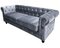 Chester Premium Three-Seater Sofa in Gray Velvet by Europa Antiques, Image 4