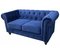 Chester Premium 2-Sitzer Sofa aus dunkelblauem Samtstoff von Europa Antiques 4