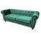 Chester Premium Three-Seater Sofa in Green Velvet by Europa Antiques, Image 4