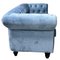 Chester Premium Two-Seater Sofa in Dusky Blue Velvet by Europa Antiques 3