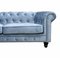 Chester Premium Three-Seater Sofa in Dusky Blue Velvet by Europa Antiques, Image 2