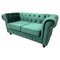 Chester Premium 2-Sitzer Sofa aus grünem Samt von Europa Antiques 3