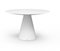 Tavolo da pranzo rotondo di design bianco opaco di Europa, Immagine 4
