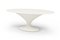 Tavolo da pranzo ovale di design bianco opaco di Europa, Immagine 2