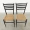 Mid-Century Spinetto Ladder Back Chairs from Chiavari, Italy, 1970s, Set of 2 5