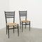 Mid-Century Spinetto Ladder Back Chairs from Chiavari, Italy, 1970s, Set of 2, Image 1