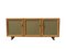 Mb 15 Sideboard aus Nussholz & Olivgrünem Stoff von Franco Albini & Franca Helg für Poggi, 1957 1