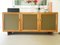 Walnut & Olive Green Fabric Mb 15 Sideboard by Franco Albini & Franca Helg for Poggi, 1957 3