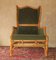 Mid-Century Wing Lounge Chair in Bamboo and Olive Green Velvet, 1960s, Image 11
