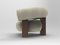 Cassette Armchair in Spugna Beige Fabric and Smoked Oak by Alter Ego for Collector, Image 3