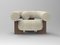 Cassette Armchair in Spugna Beige Fabric and Smoked Oak by Alter Ego for Collector 1