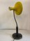 Grande Lampe de Bureau avec Abat-Jour en Acier Jaune, Italie, 1950s 8